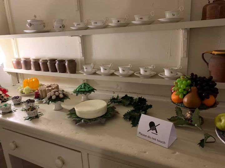 The Cold Room where the housekeeper made desserts and kept dairy cool.