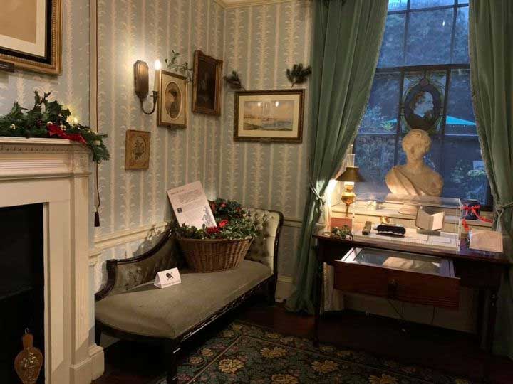 The Guest Room where Charles Dickens' sister in law died in his arms
