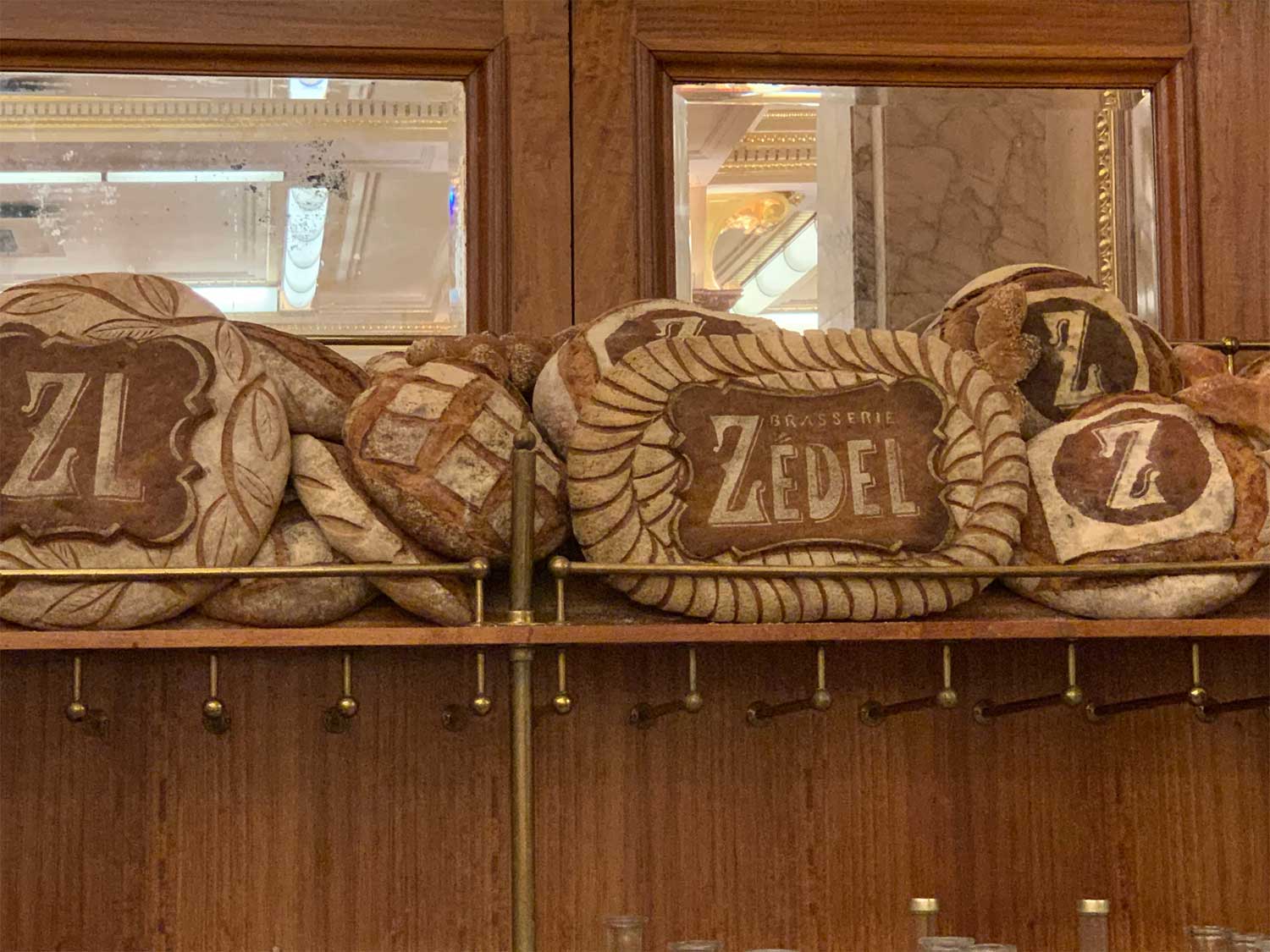The Brasserie Zedel Bread Display