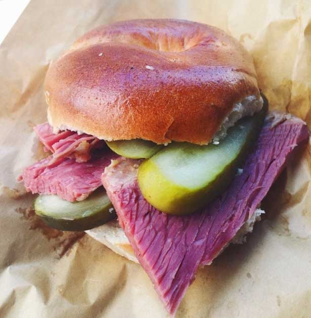Salt beef Beigel from Beigel Bake in Brick Lane
