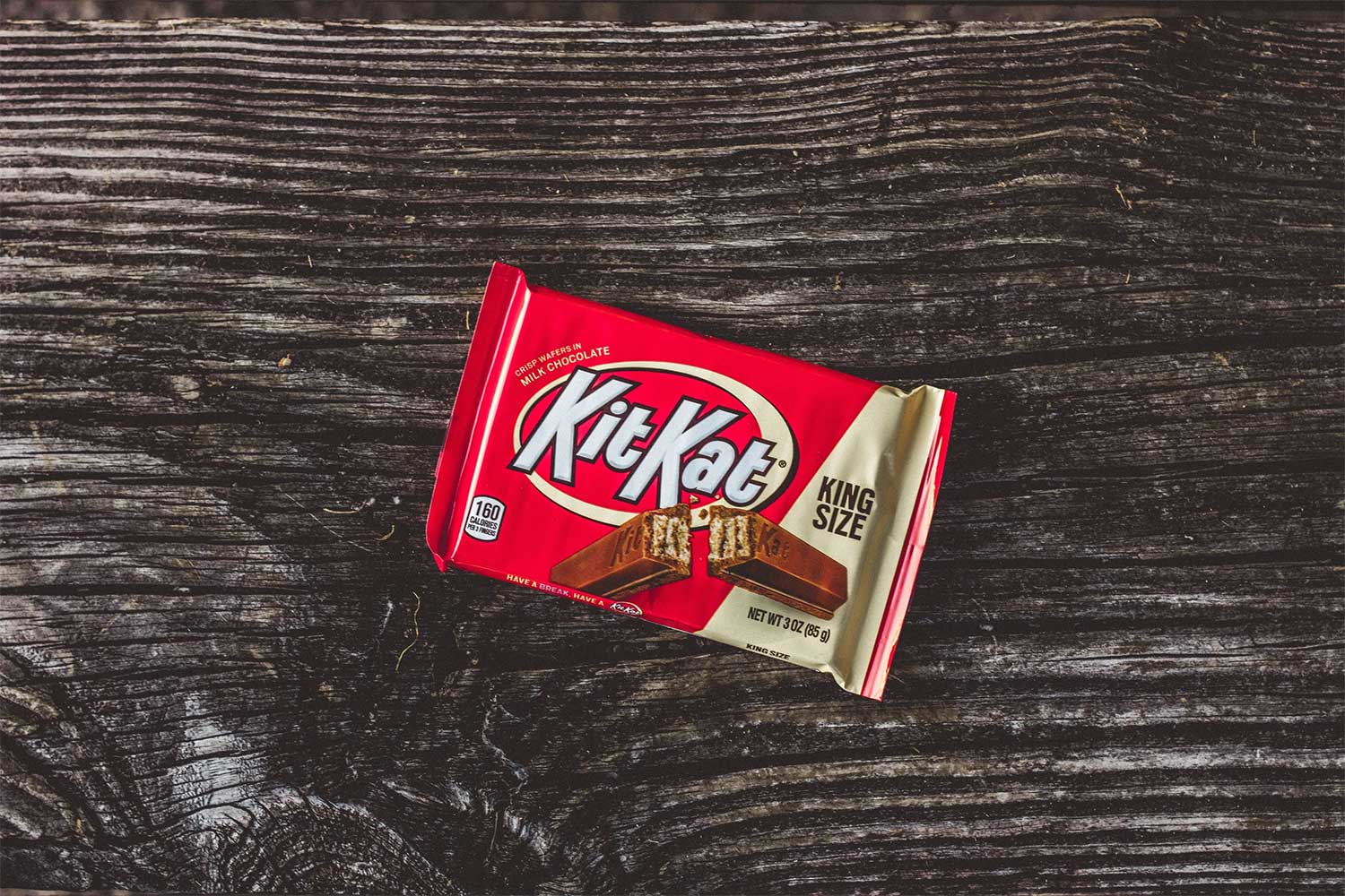 The Kit Kat Packaging in London Red.