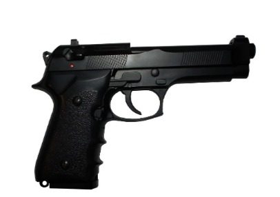 Some firearms are the real thing but adapted so that they an't fire ammunition
