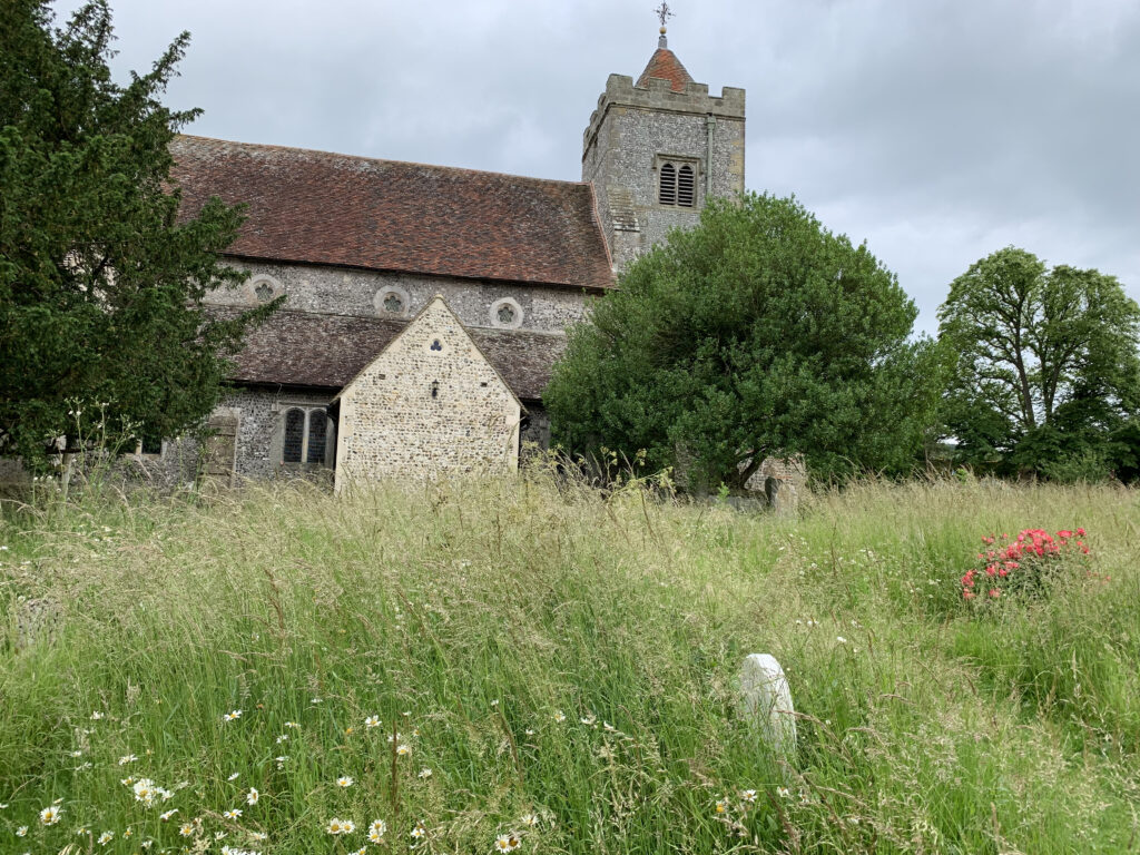 St Peter's Church with the Bloomsbury graves