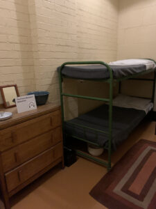 The Detective's Room with Bunk Beds in the Sleeping quarters of the Churchill War Rooms.