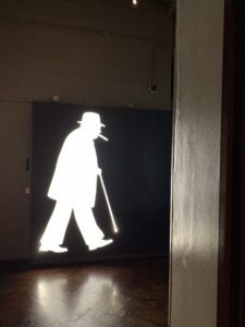 The Churchill Exhibition is after the underground bunker part of the Churchill War Rooms