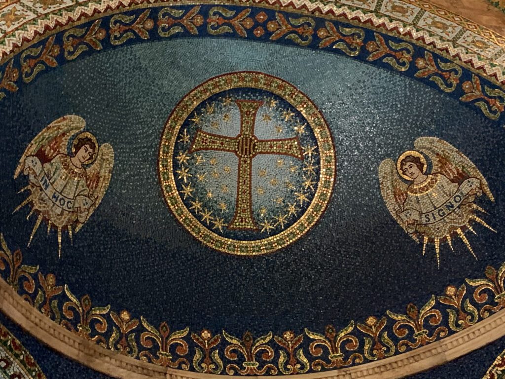 The baptistery mosaics. 