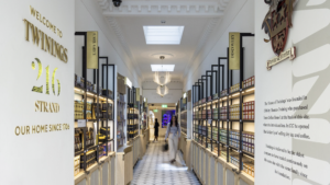 Twinings on the Strand offers a unique tea buying experience.