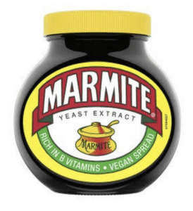 Traditional British Foods. Marmite comes top in my list of London snacks.