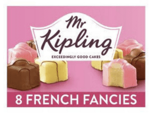 Mr Kipling French Fancies. I'm sure these used to be called Fondant Fancies.