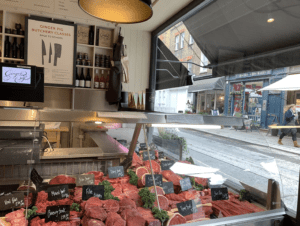 The Butchery section of Marylebone's famous Ginger Pig.