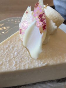 White sesame cheesecake at Wa Patisserie. This is divine. 
