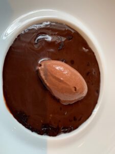 The signature 70% chocolate mousse was the perfect ending to our Les 110 Taillevent lunch.