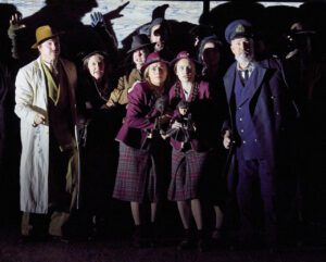 Cleo Lee-McGowan and Ava Dodd put on a magnetising performance with their robotic acting and crazed demeanour. ENO Peter Grimes ©2023 Tom Bowles