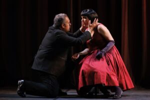 Nicole Chevalier as Violetta in ENO La Traviata at the London Coliseum © Belinda Jiao