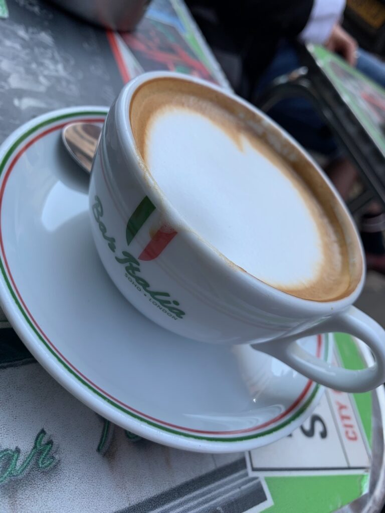 Bar Italia is perfect for post prandial people watching. 